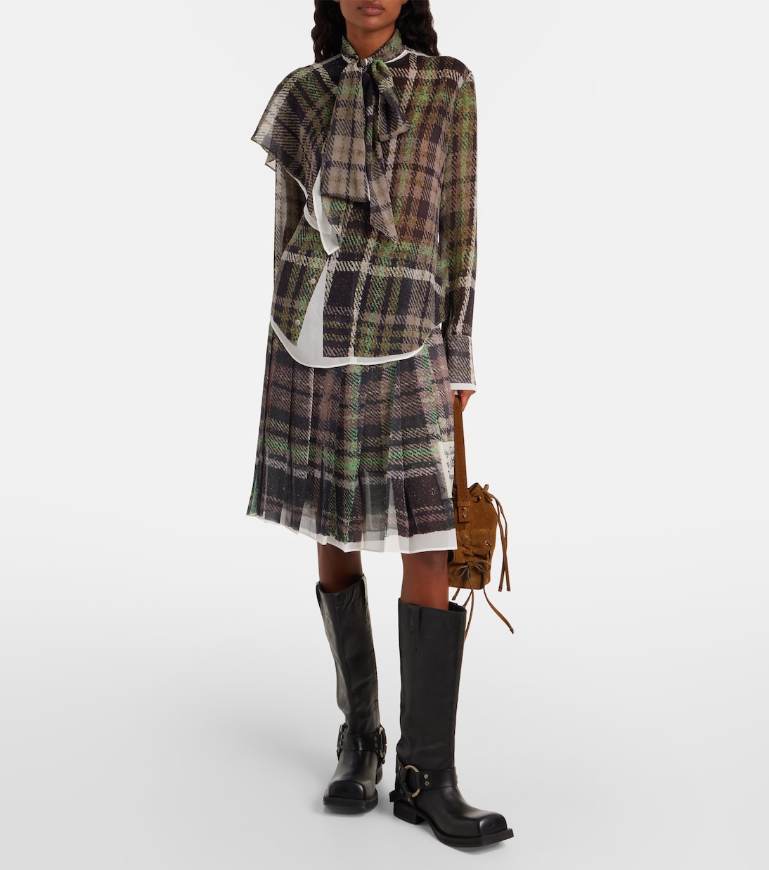 Gonna midi a quadri | Acne Studios