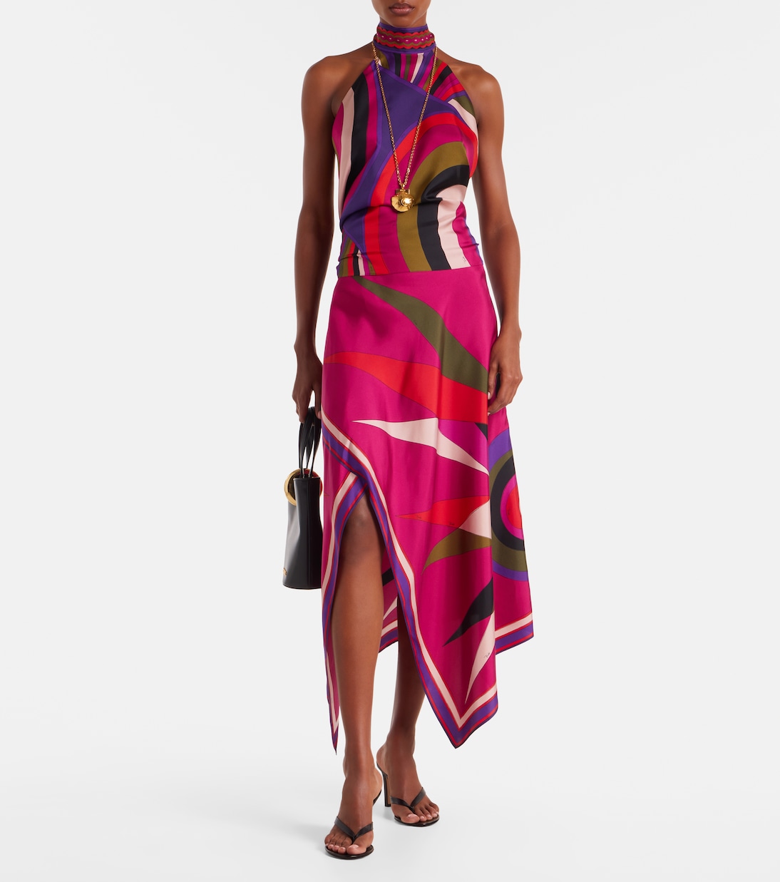 Iride silk satin top | Pucci