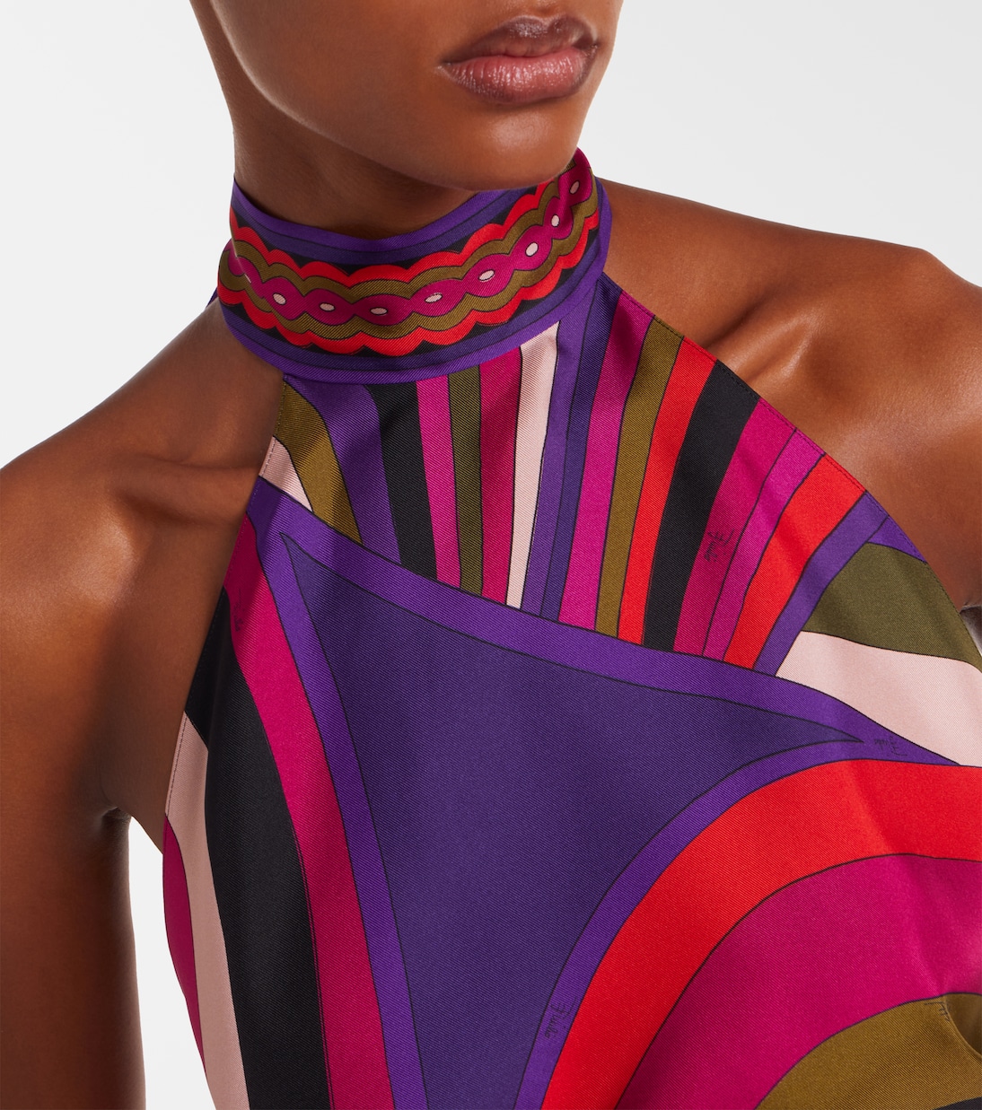 Iride silk satin top | Pucci