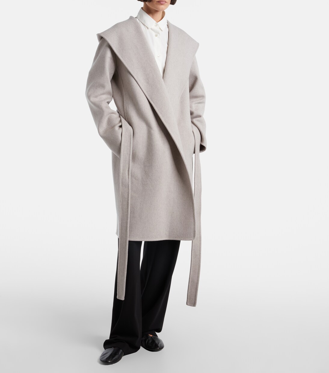 Cicero cashmere wrap coat | The Row