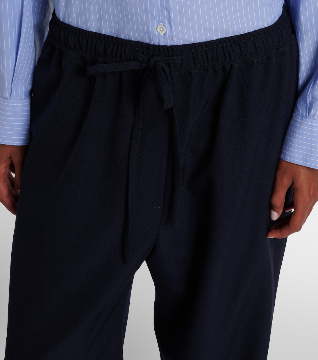 Orieno 울 개버딘 팬츠 | The Row