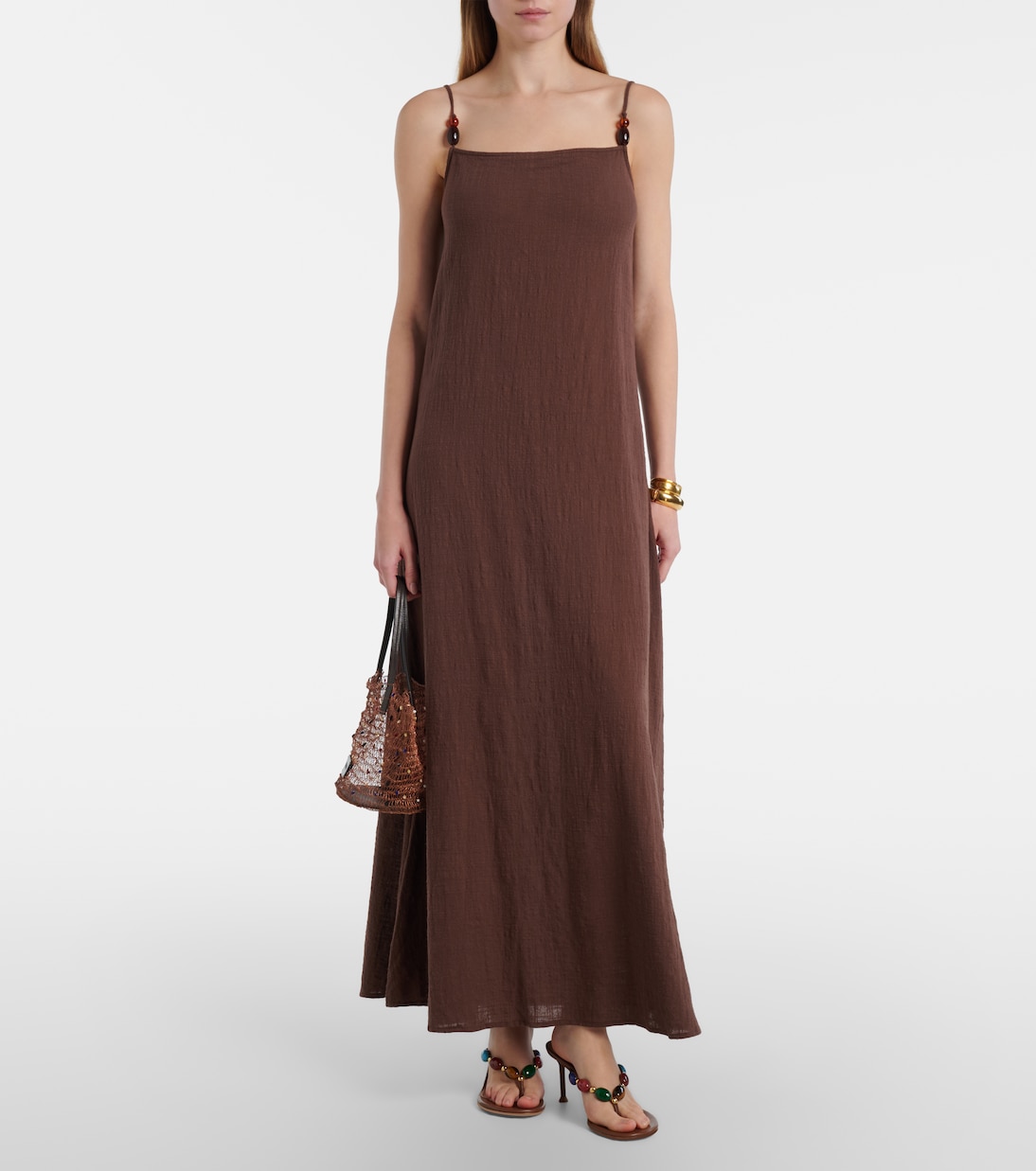 Laura cotton gauze maxi dress | Staud