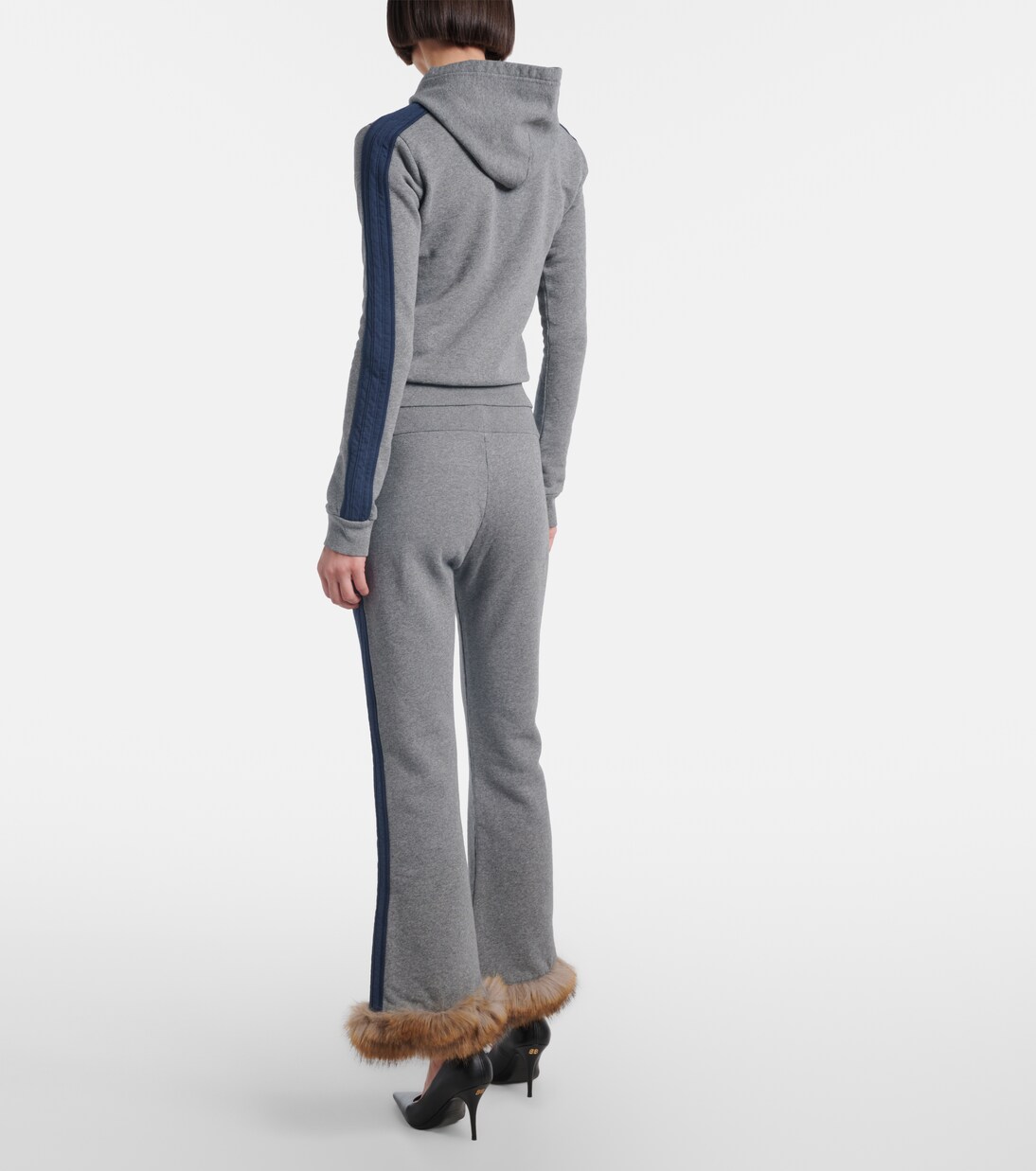 Embroidered low-rise cotton capri pants | Balenciaga