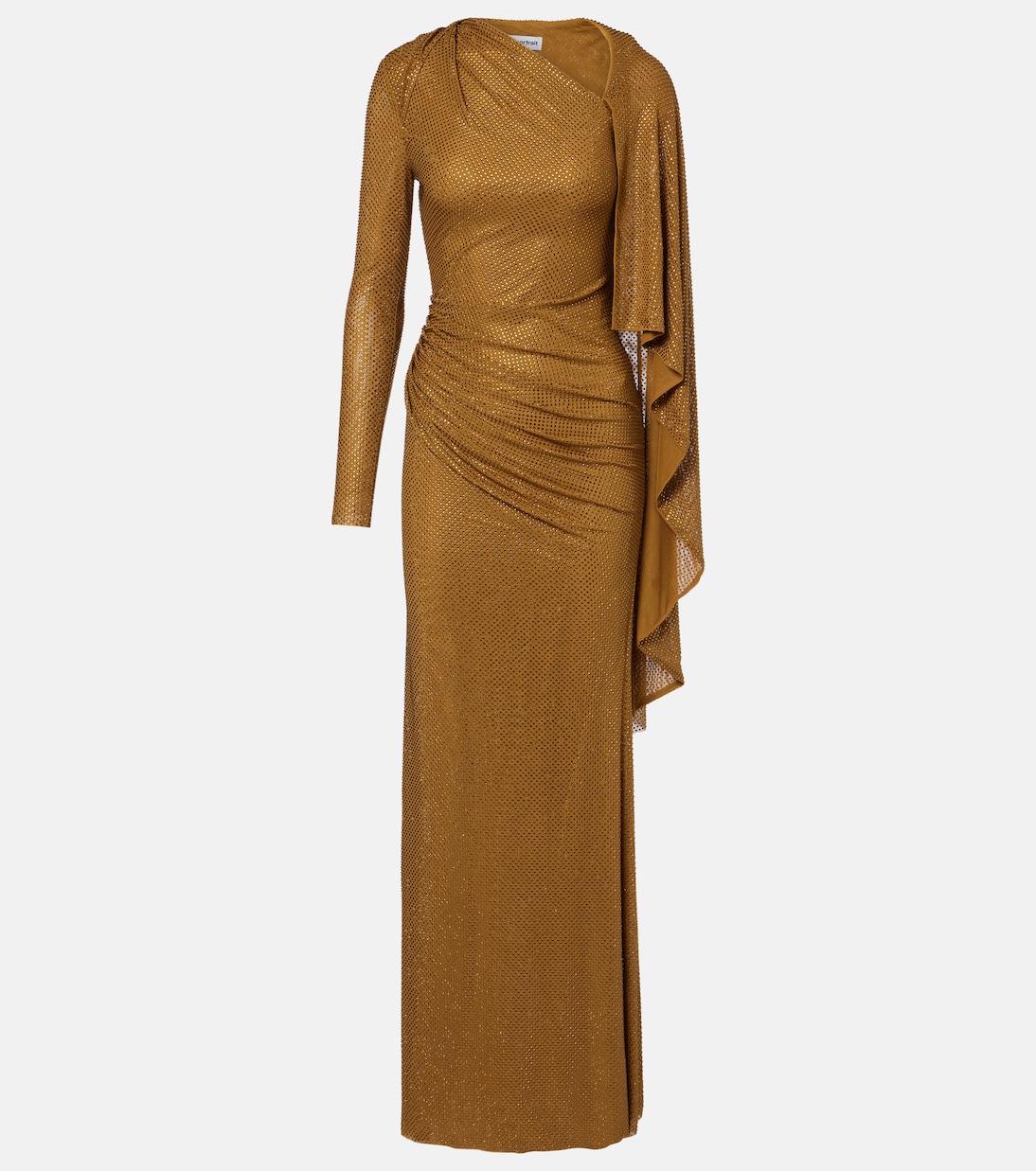 Abito lungo in mesh con decorazioni | Self-Portrait