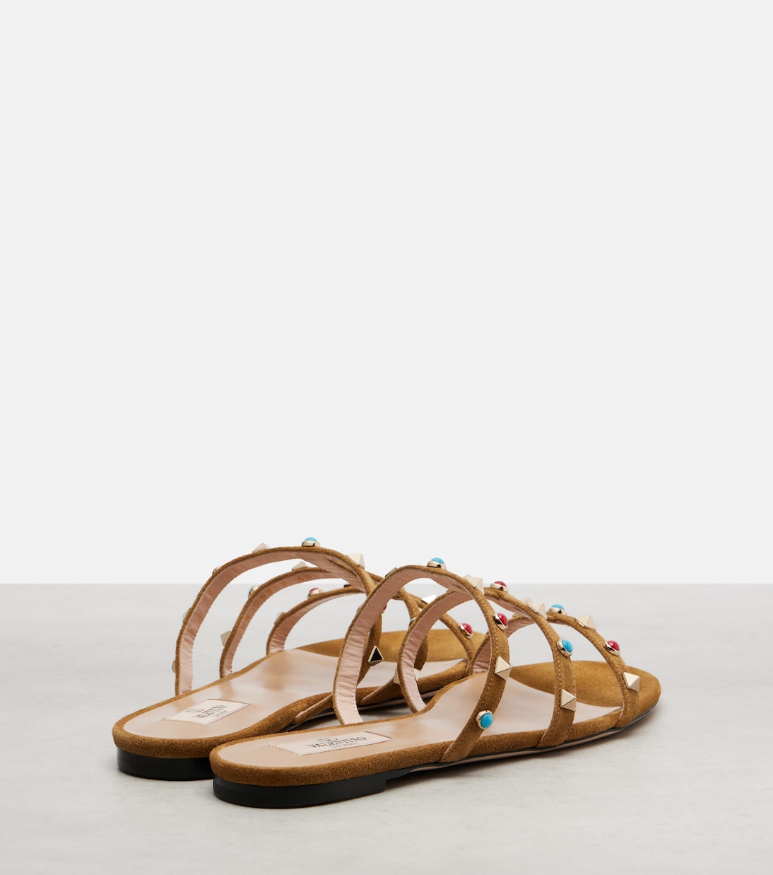 Embellished suede sandals | Valentino Garavani
