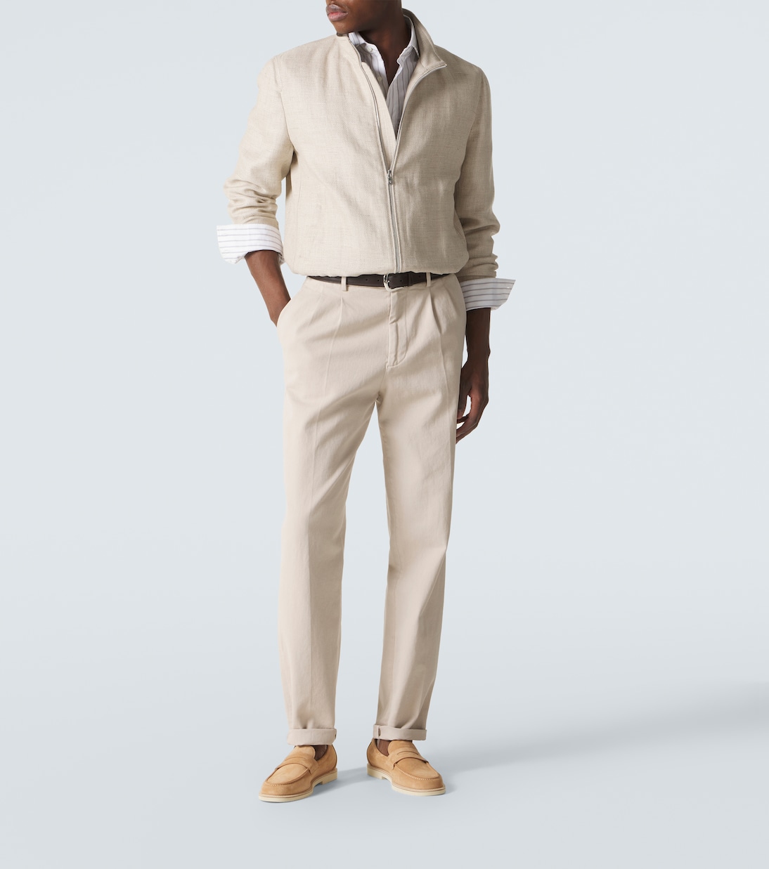 Loafers aus Veloursleder | Brunello Cucinelli