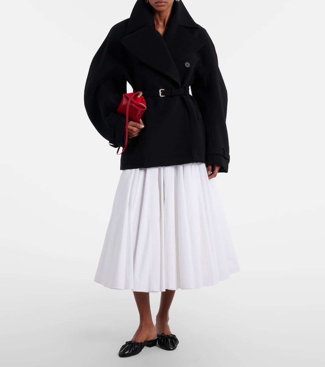 Gather Around ruched leather mules | Herbert Levine