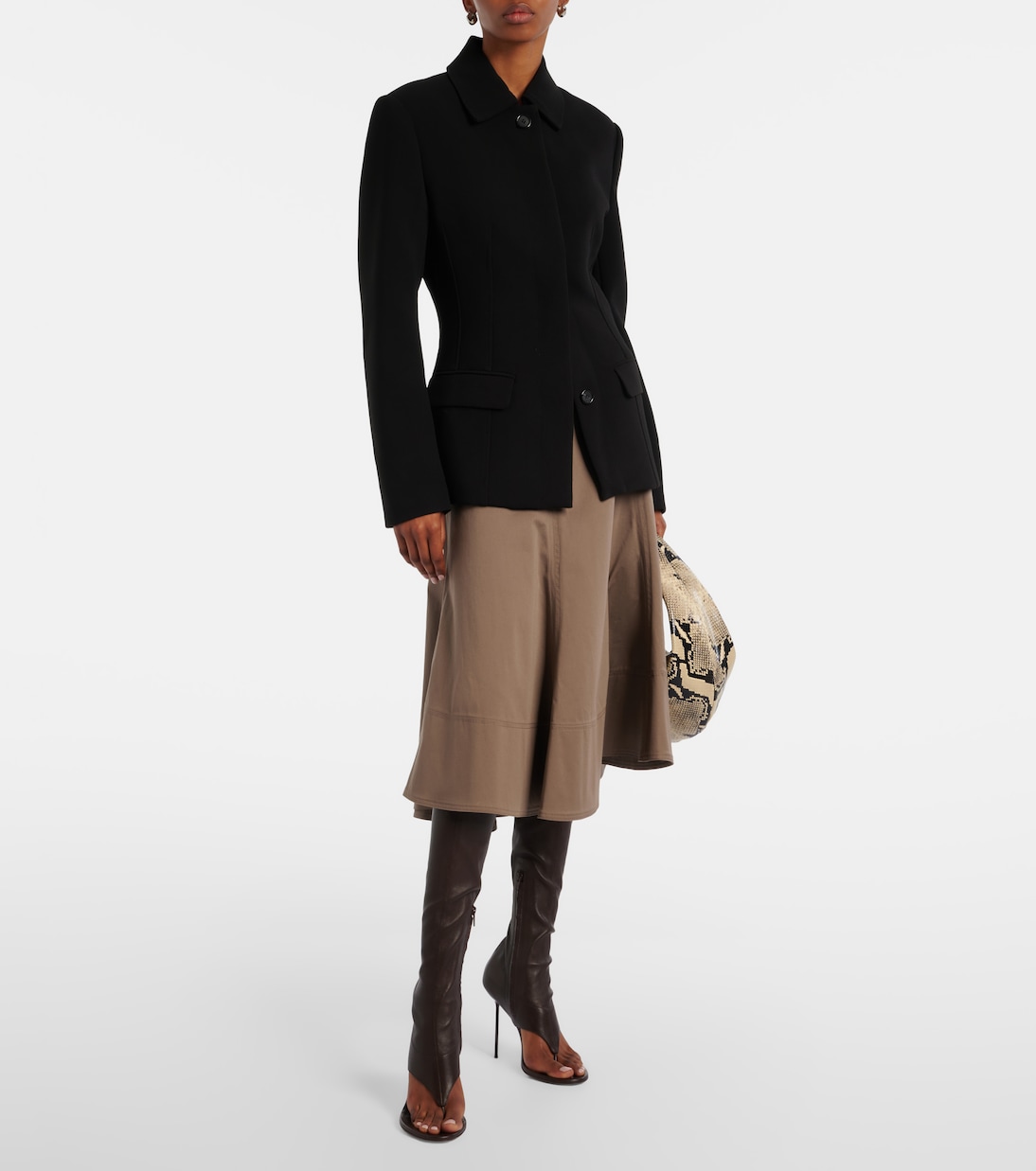 Lidia 105 leather knee-high boots | Paris Texas