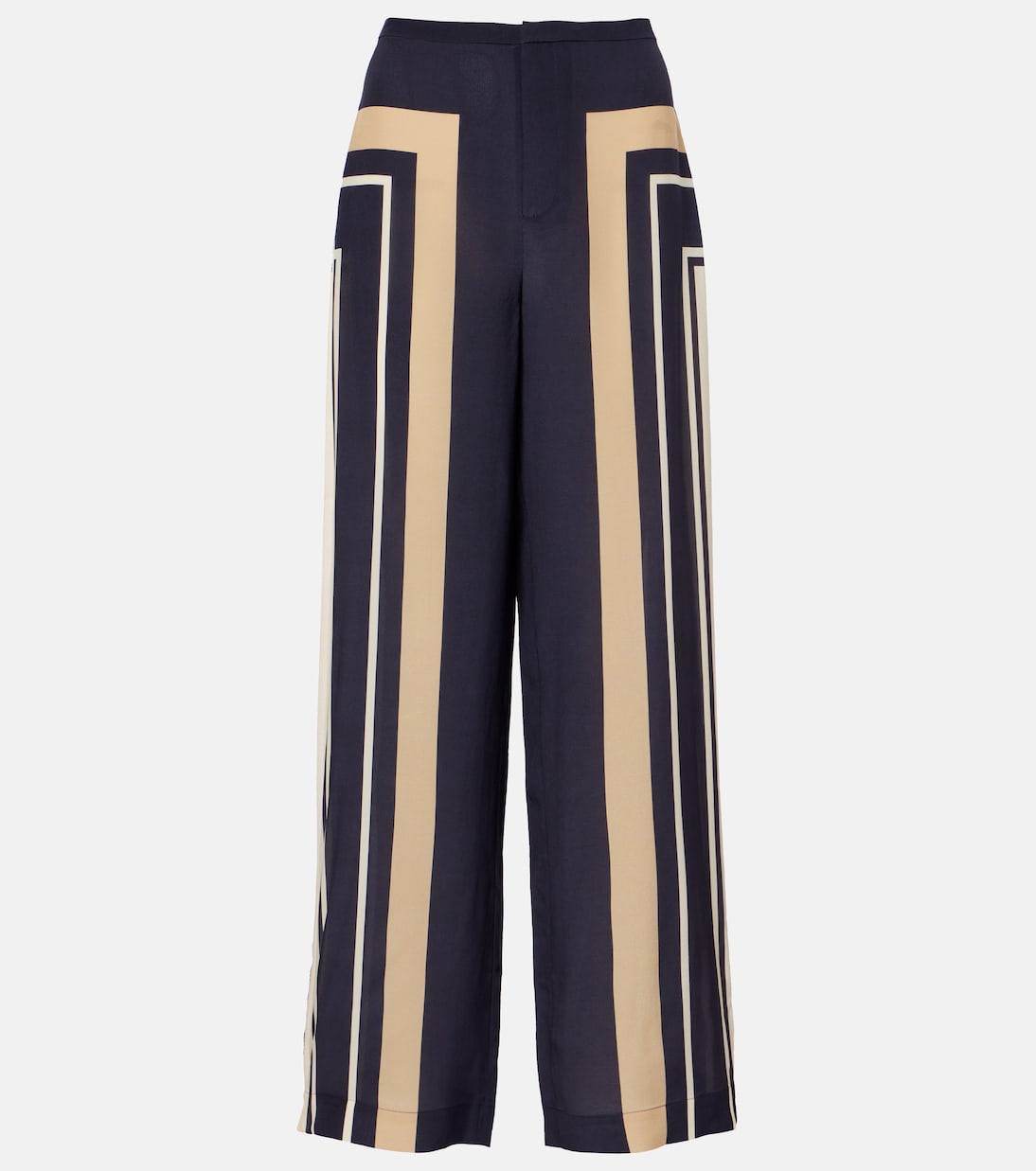 Pietra printed silk wide-leg pants | SIR