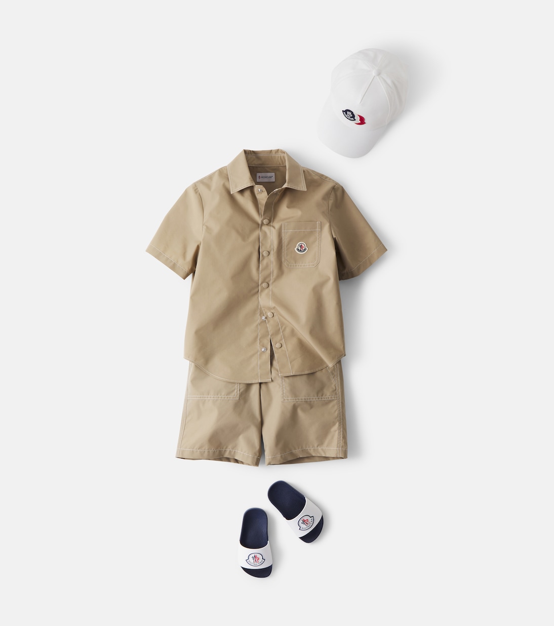 Shorts aus einem Baumwollgemisch | Moncler Enfant