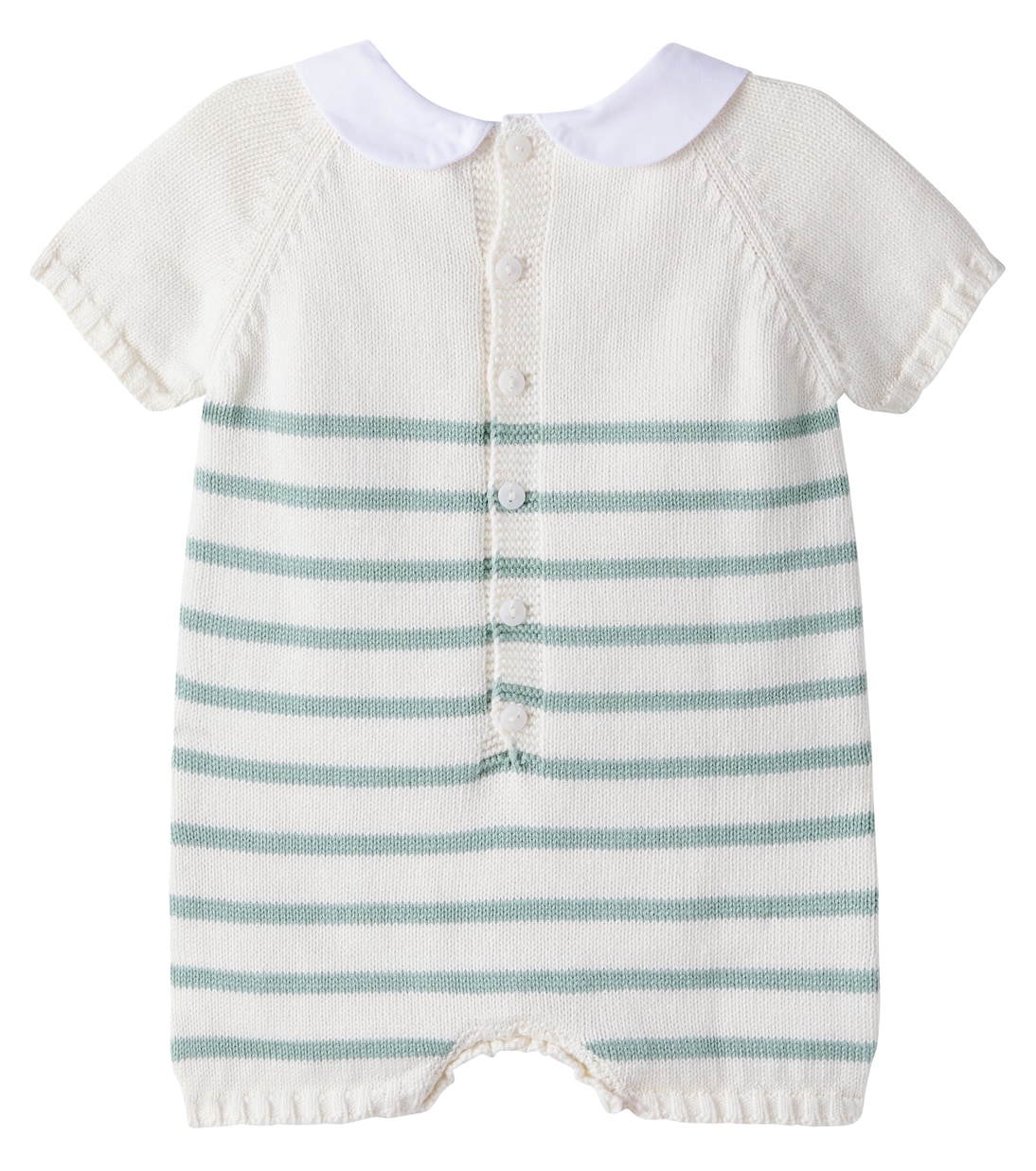 Grenouillère rayée Clavel en coton pour bébé | La Coqueta