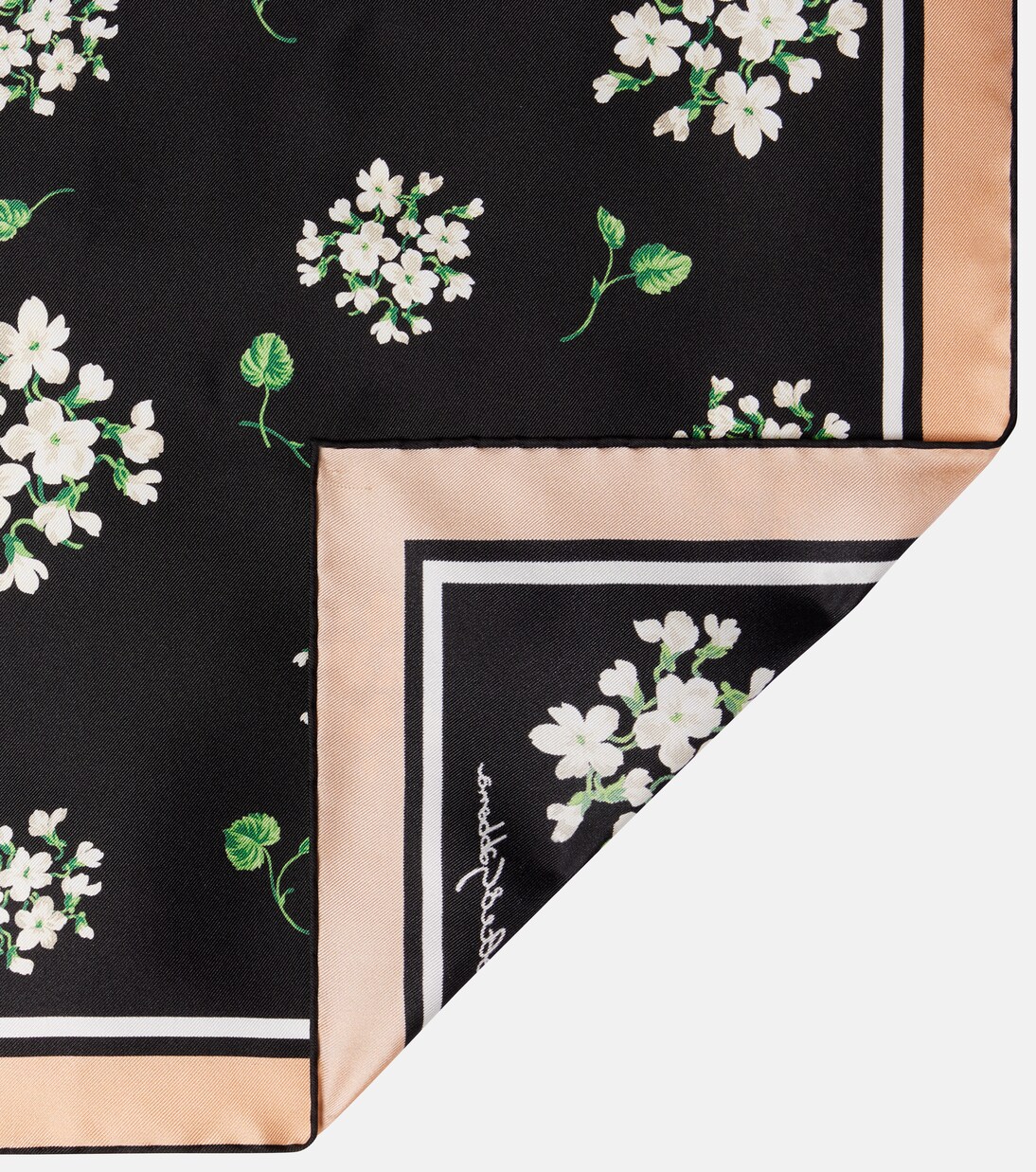 Floral silk twill scarf | Dolce&Gabbana