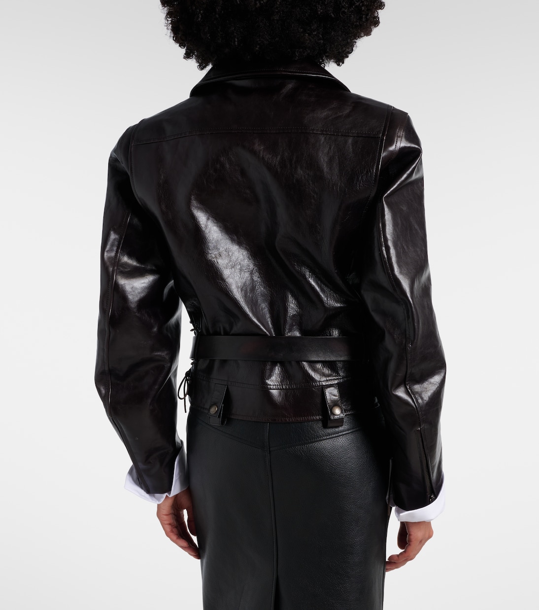 Leather biker jacket | Saint Laurent