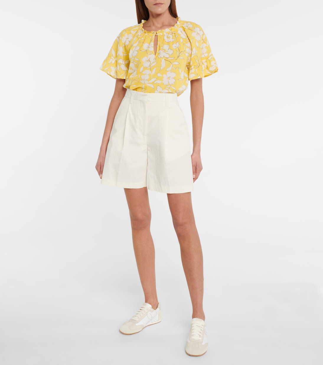 Blusa Idette a stampa in cotone | Velvet