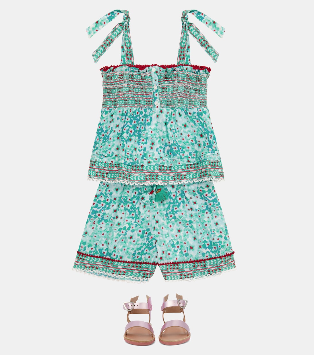 Bedruckte Shorts Cindy | Poupette St Barth Kids