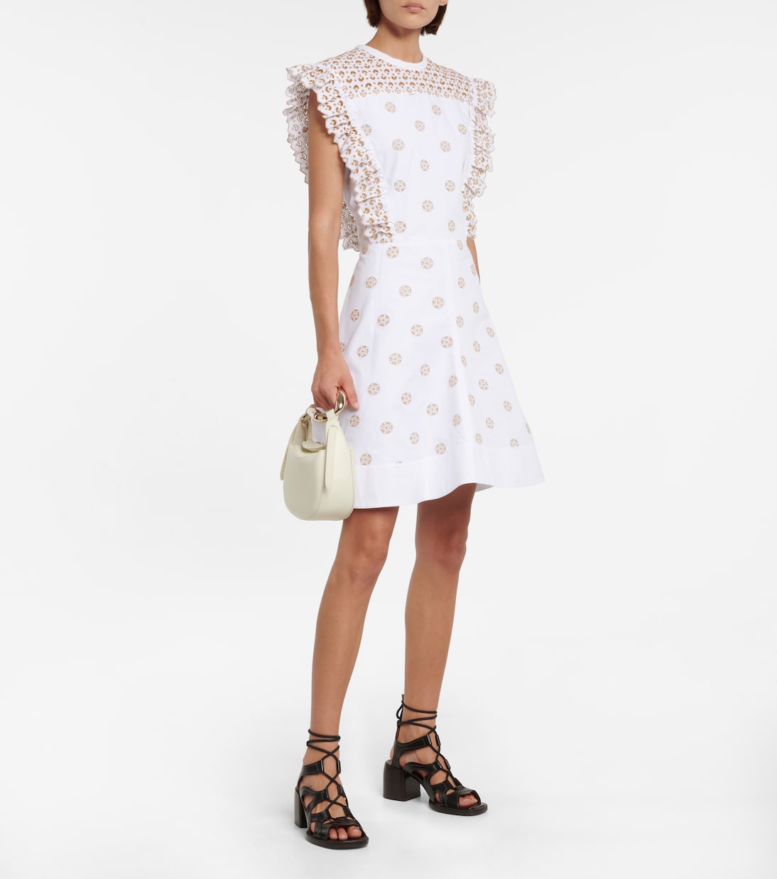 Besticktes Minikleid aus Baumwolle | Chloé