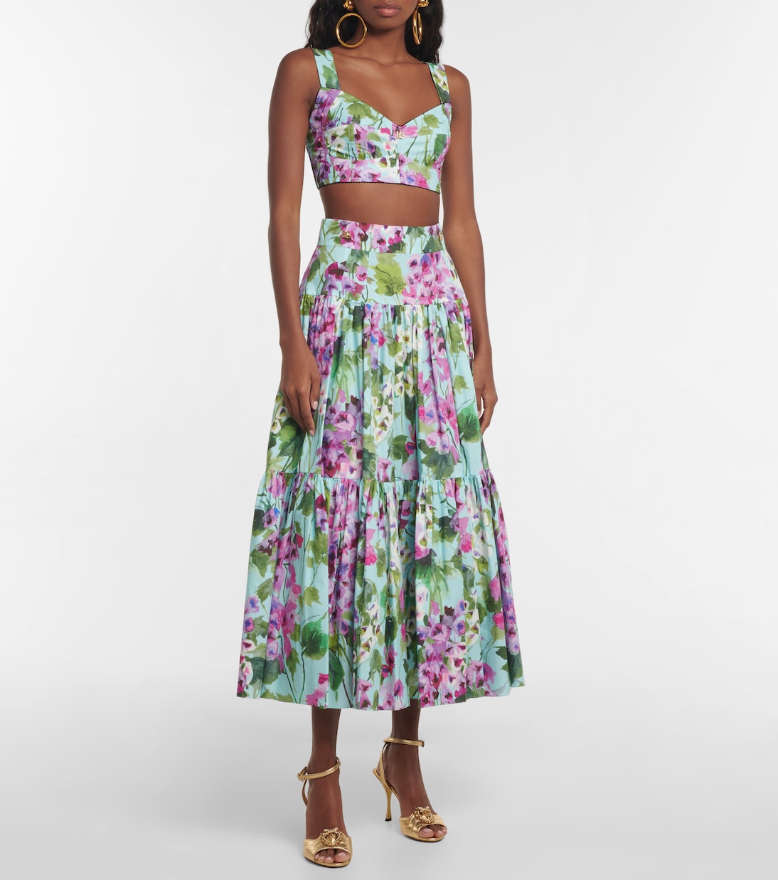 Top bustier à fleurs | Dolce&Gabbana