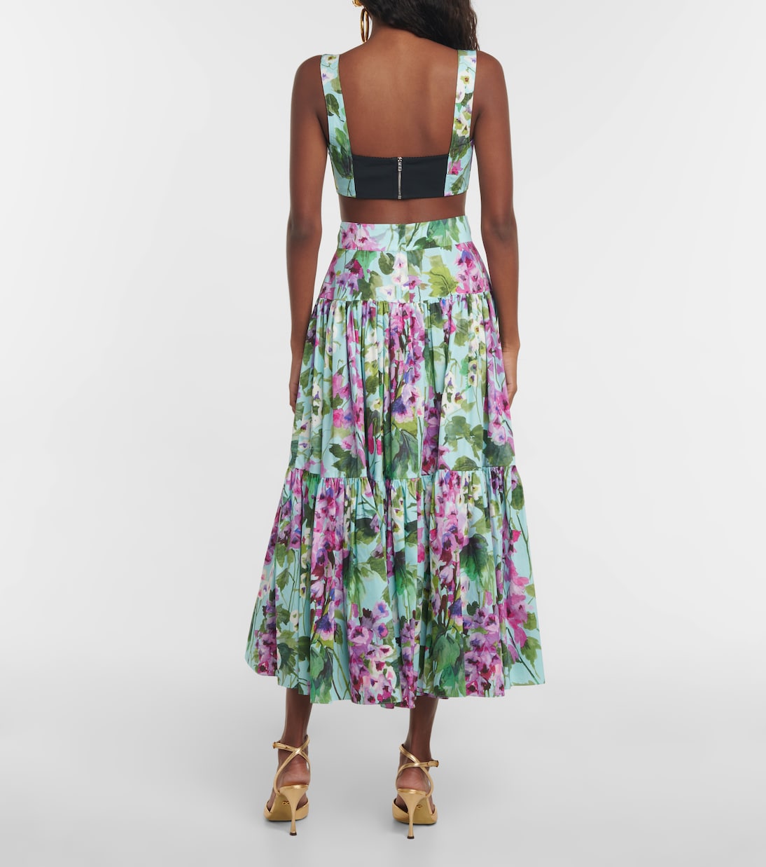 Top bustier à fleurs | Dolce&Gabbana