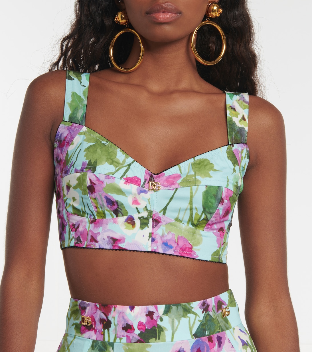 Top bustier à fleurs | Dolce&Gabbana