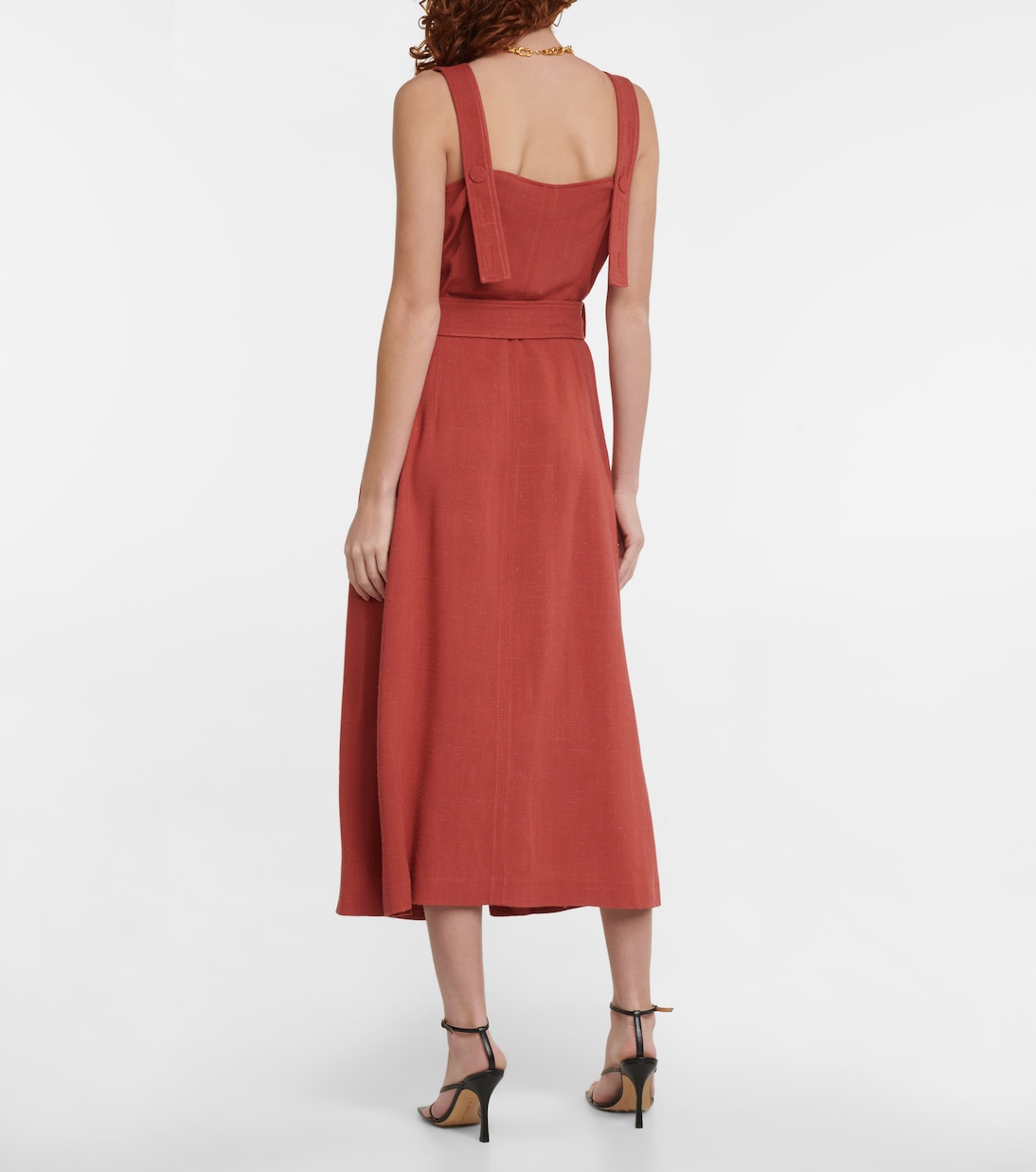 Audrey linen-effect midi dress | Altuzarra