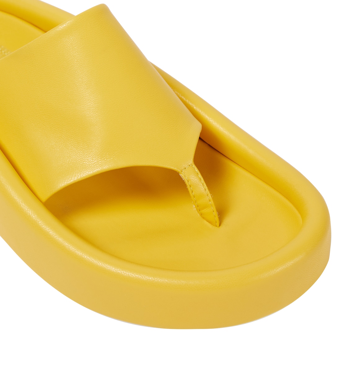 Tongs à plateforme en cuir synthétique | MM6 Maison Margiela