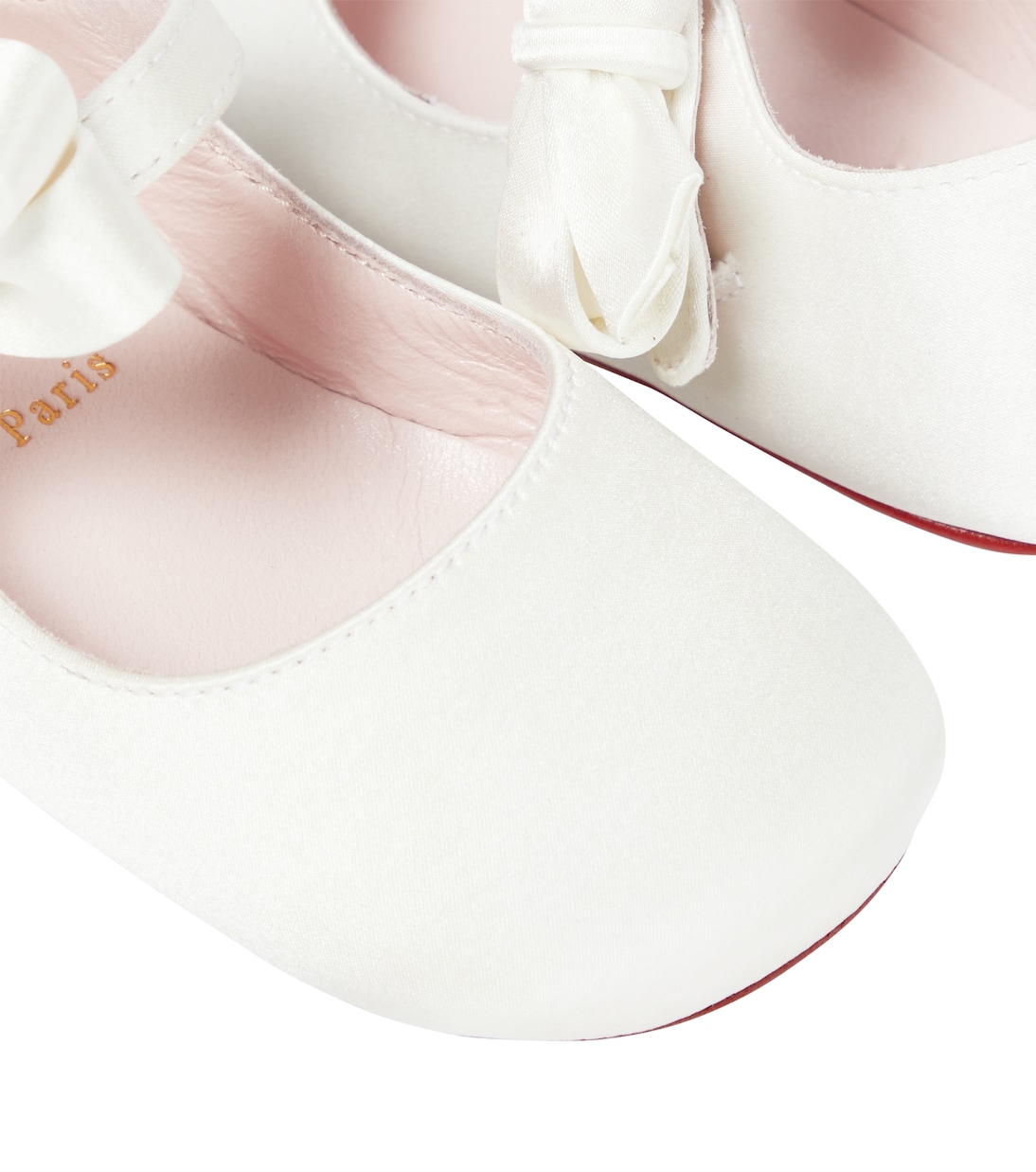 Bébé – Ballerines Lou Babe en satin | Christian Louboutin Kids