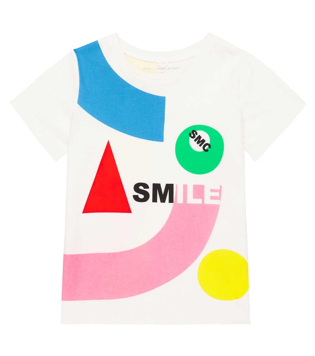 T-shirt in cotone con logo e stampa | Stella McCartney Kids