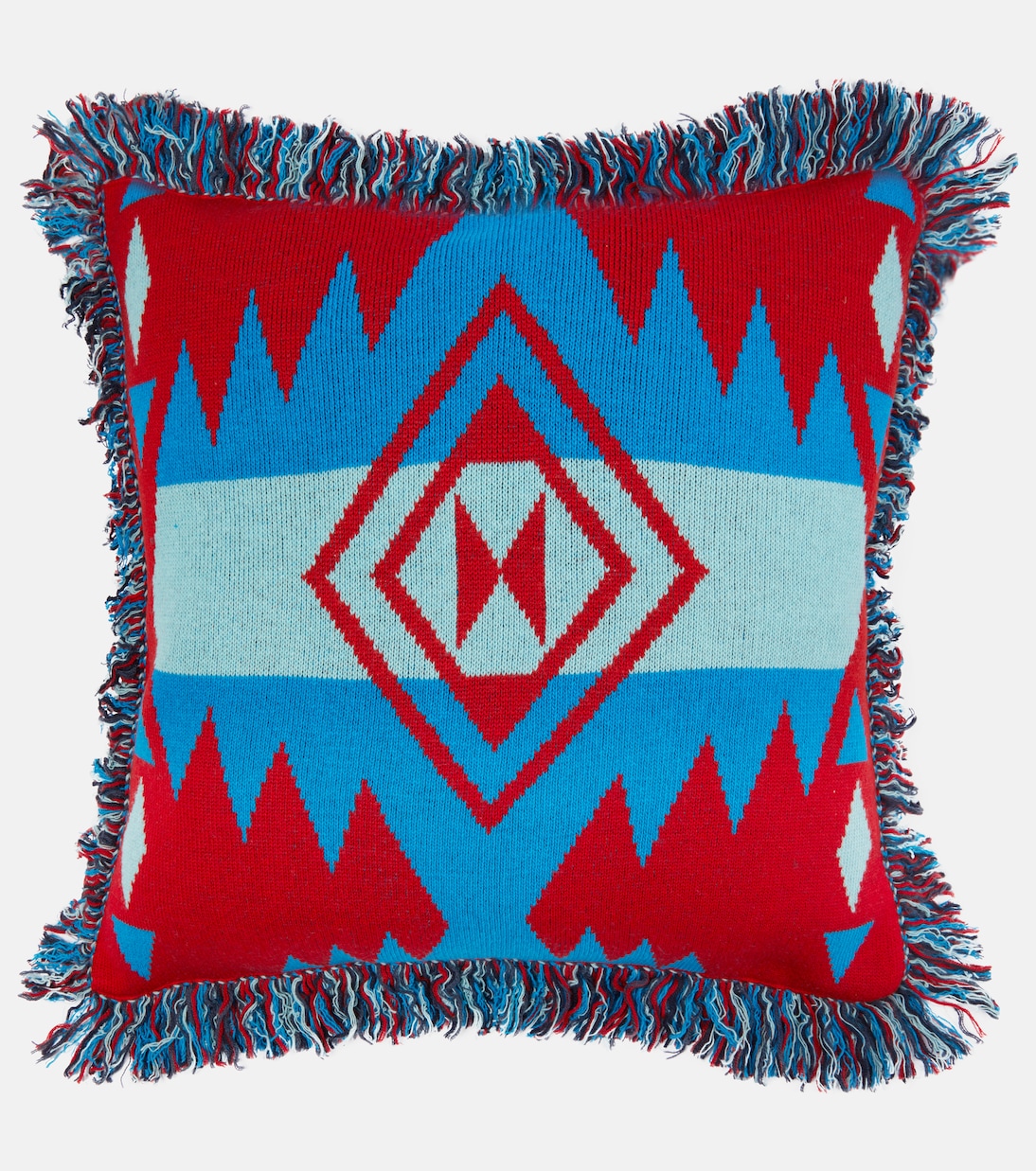 Icon wool-blend jacquard cushion | Alanui