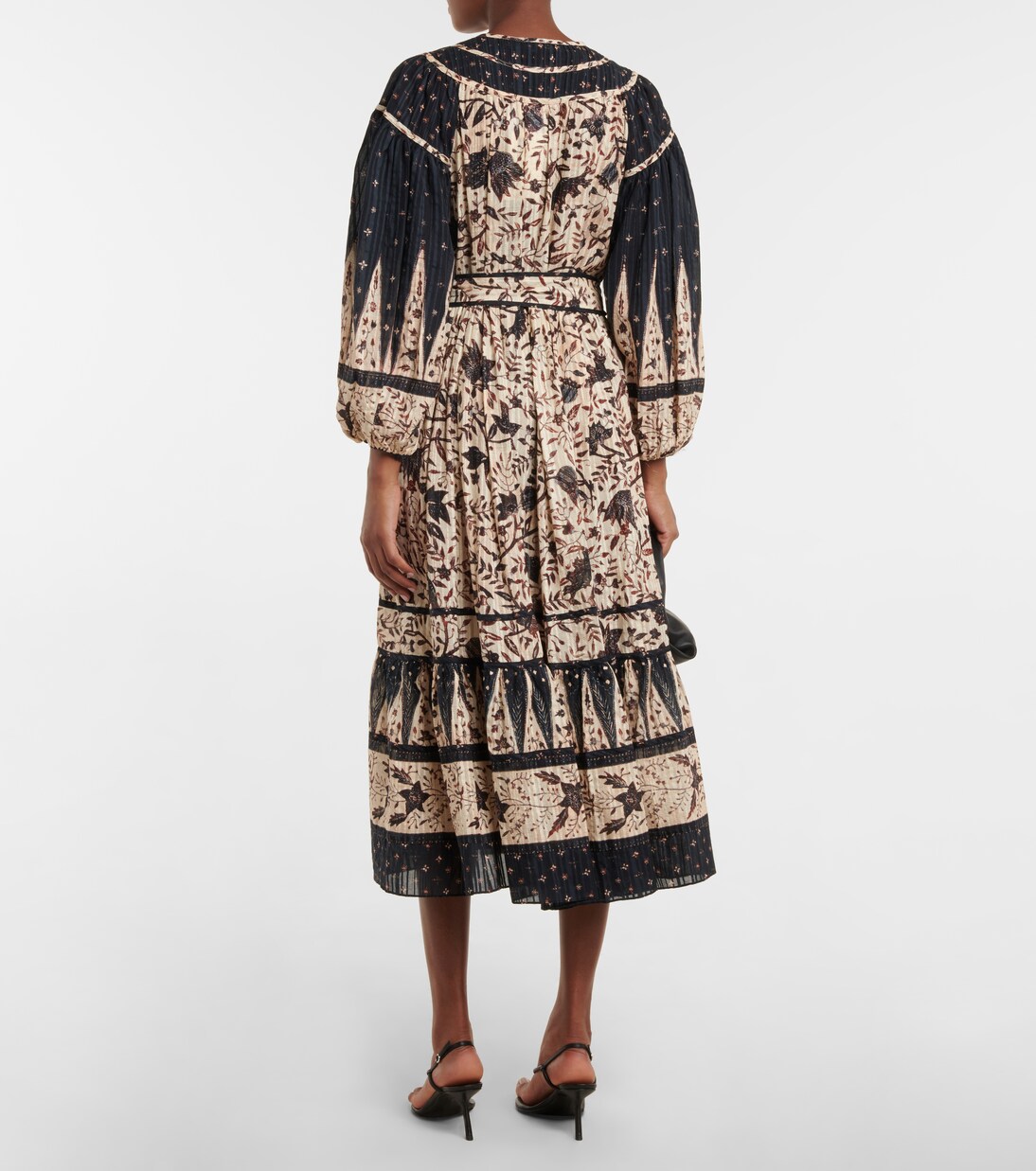 Kemala self-tie printed midi dress | Ulla Johnson