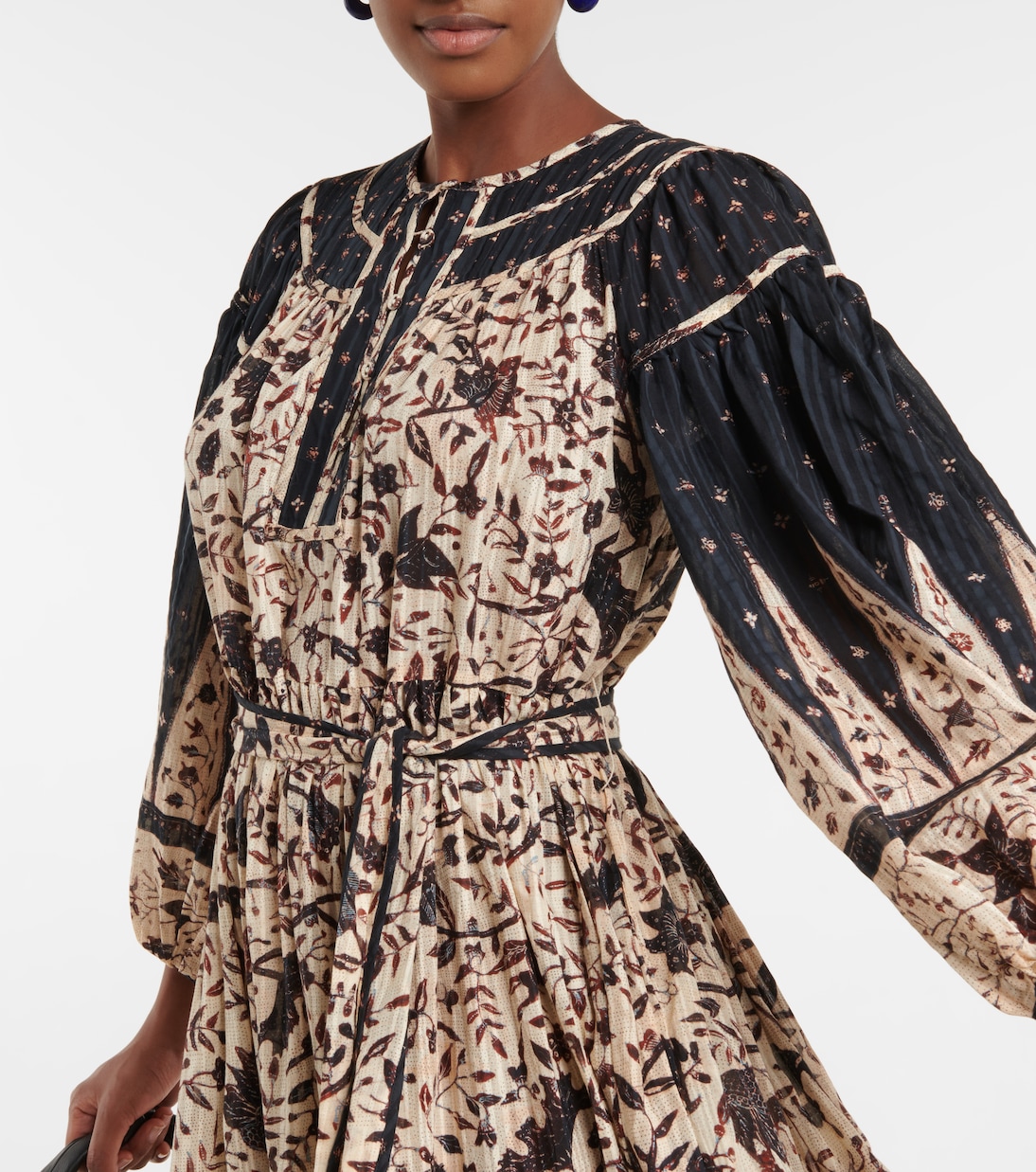 Kemala self-tie printed midi dress | Ulla Johnson