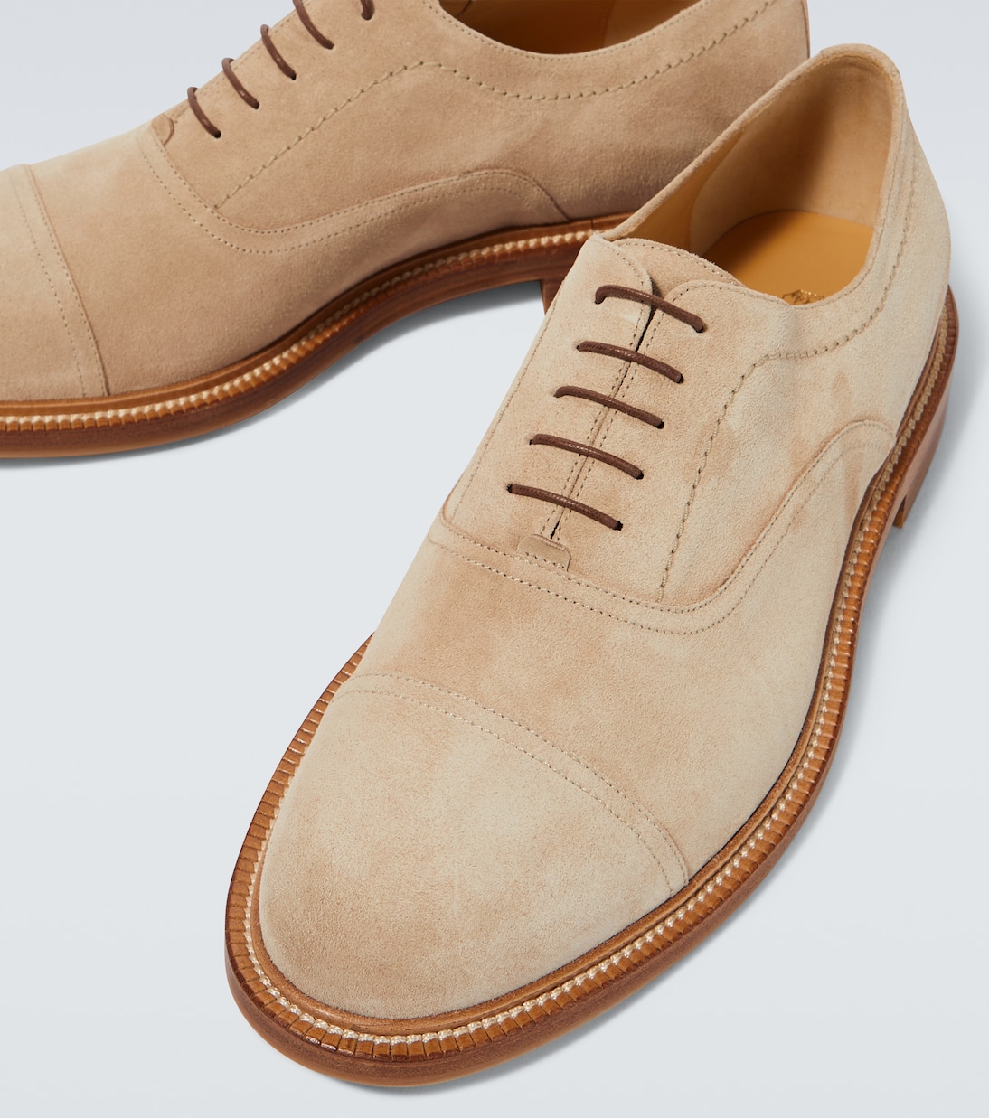 Schnürschuhe aus Veloursleder | Brunello Cucinelli