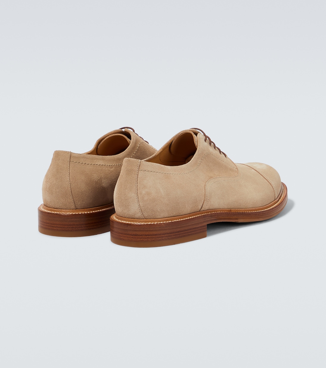 Schnürschuhe aus Veloursleder | Brunello Cucinelli