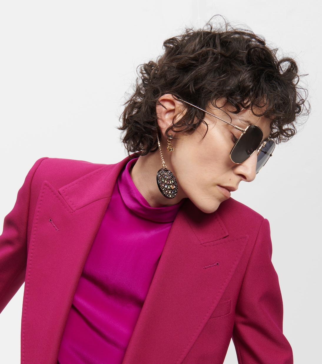 Gafas de sol cuadradas con adornos | Gucci