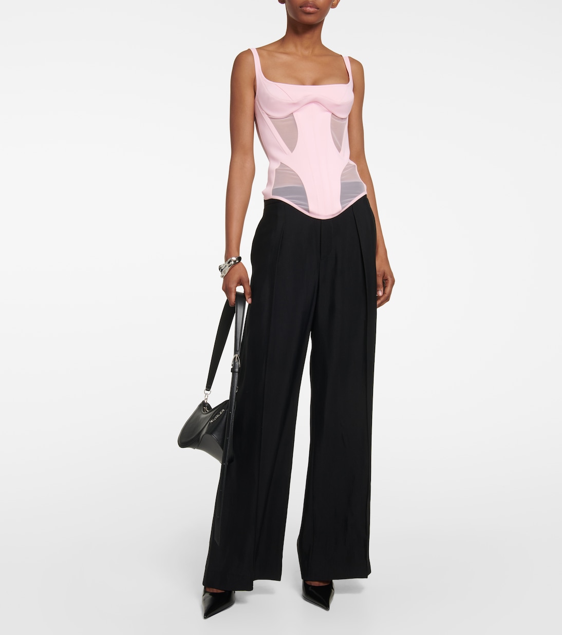 Bustier con mesh | Mugler