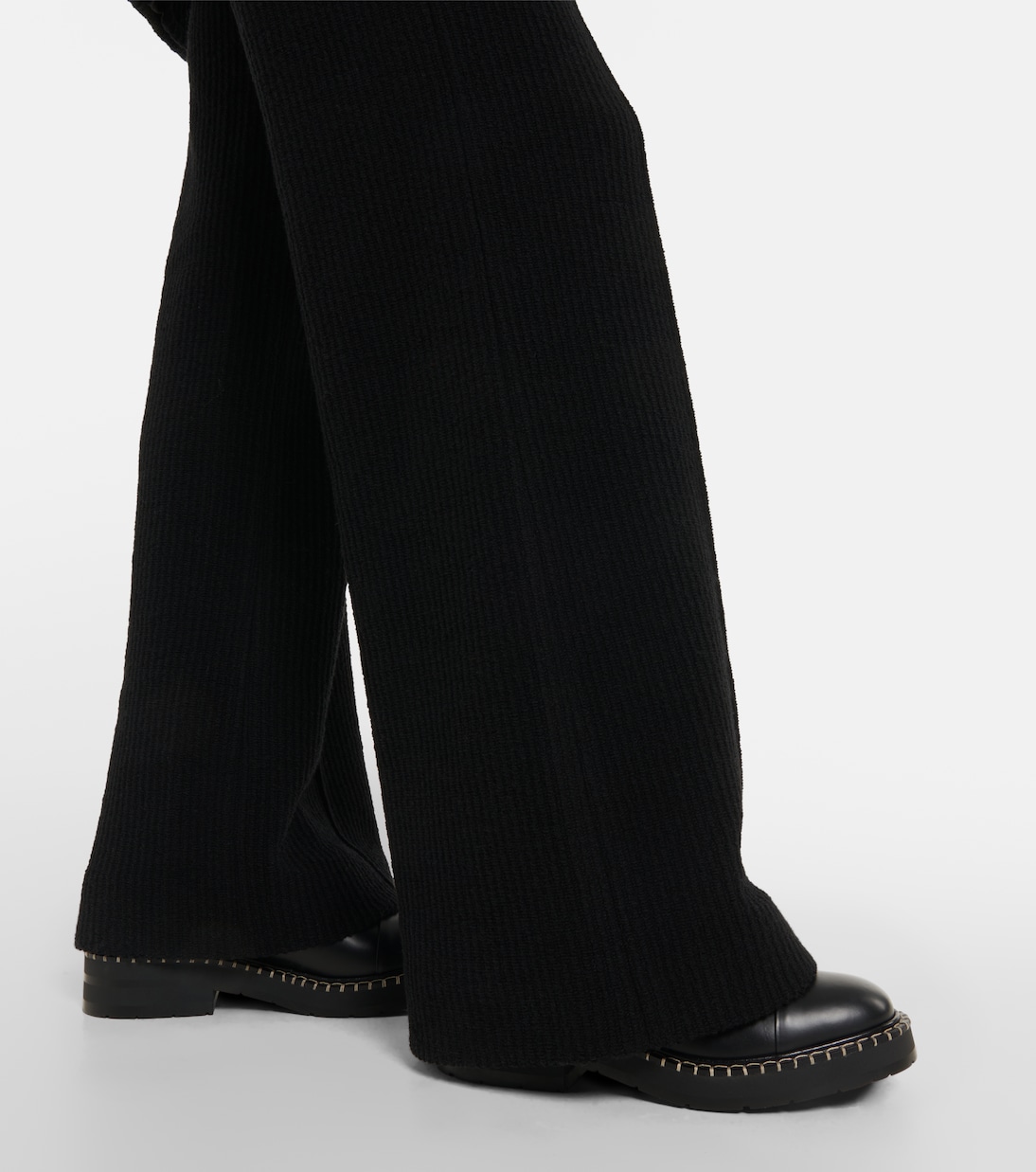 X Barbour Ankle Boots aus Leder | Chloé