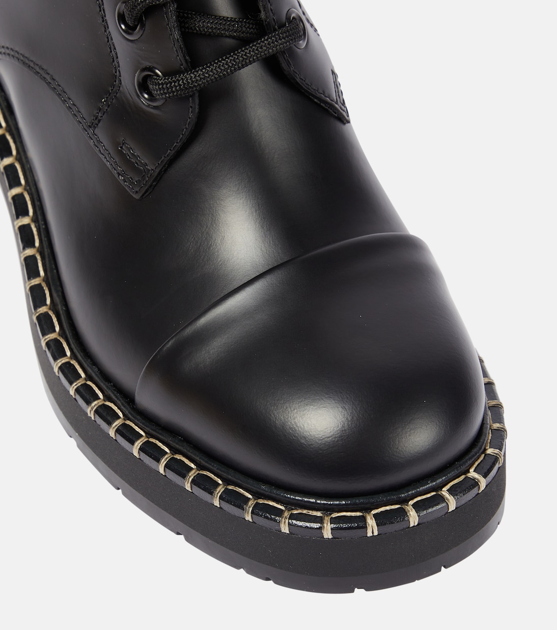 X Barbour Ankle Boots aus Leder | Chloé
