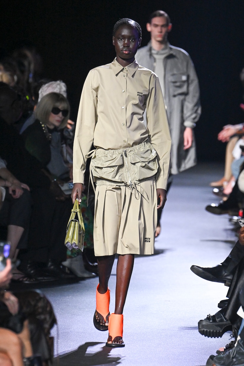 Drawstring zip miniskirt | Miu Miu