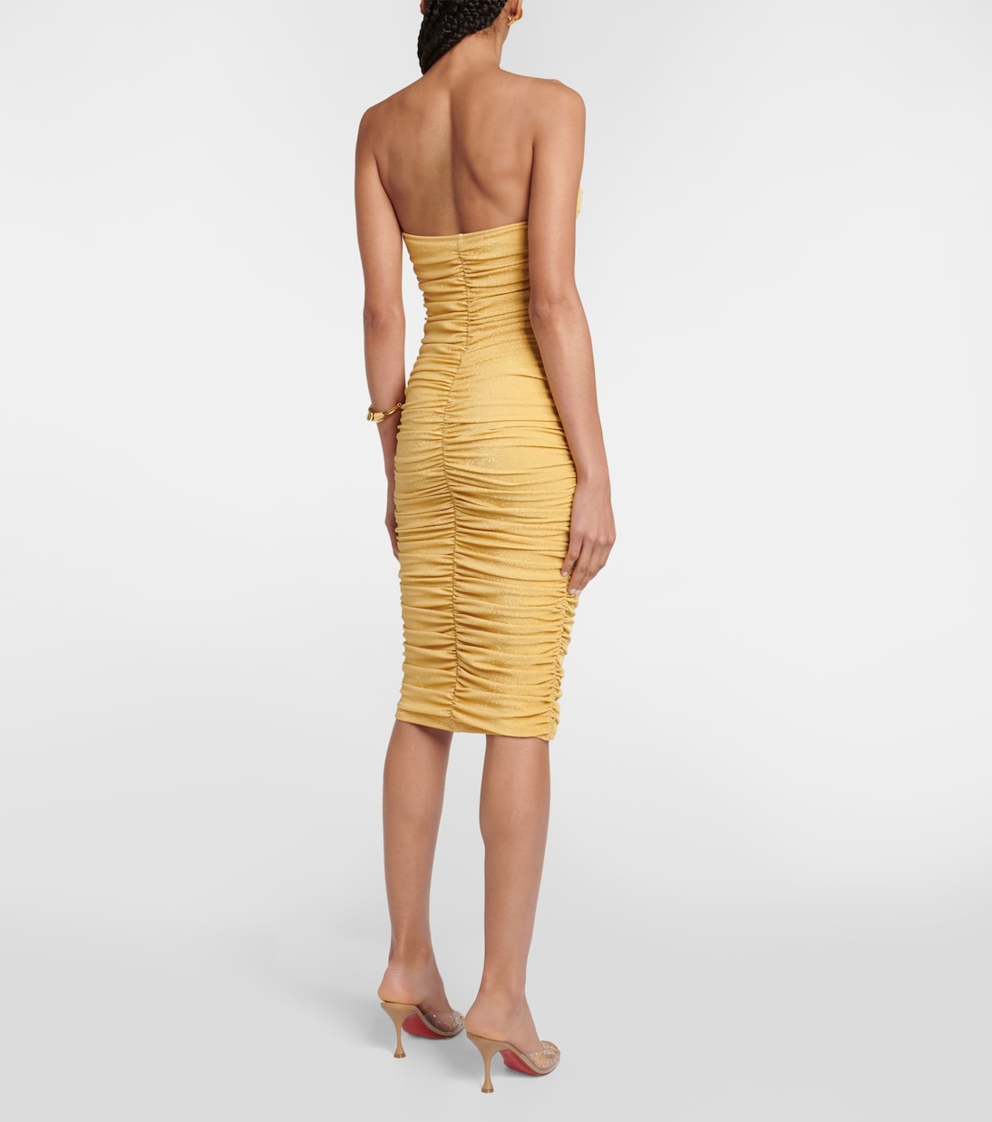 Vestido midi Alex fruncido | Bananhot