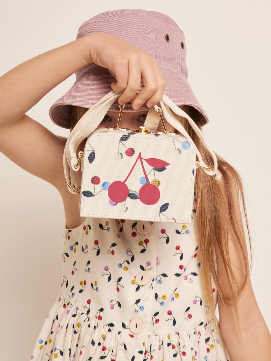 Borsa a spalla in canvas con stampa | Bonpoint