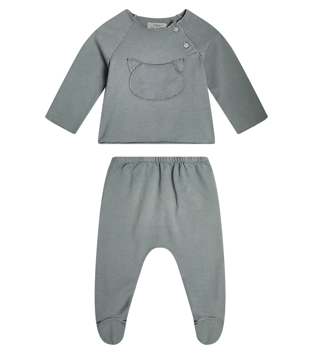 Baby cotton shirt and pants set | Il Gufo
