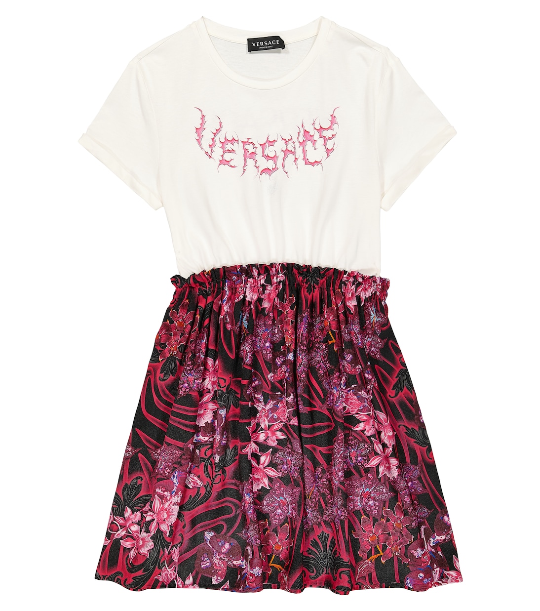 Kleid Orchid Barocco aus Baumwolle | Versace Kids