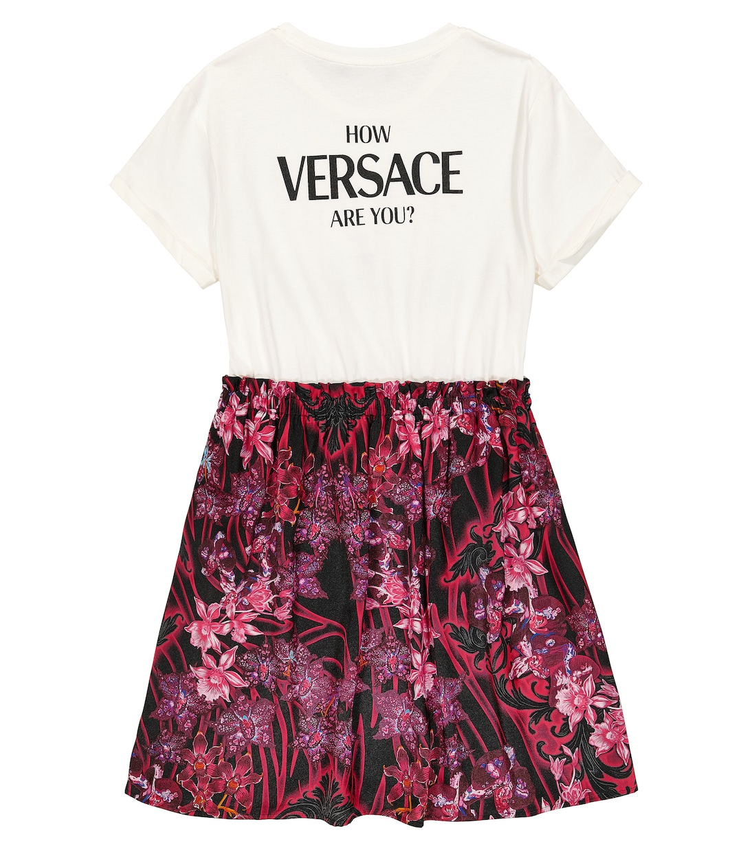 Kleid Orchid Barocco aus Baumwolle | Versace Kids