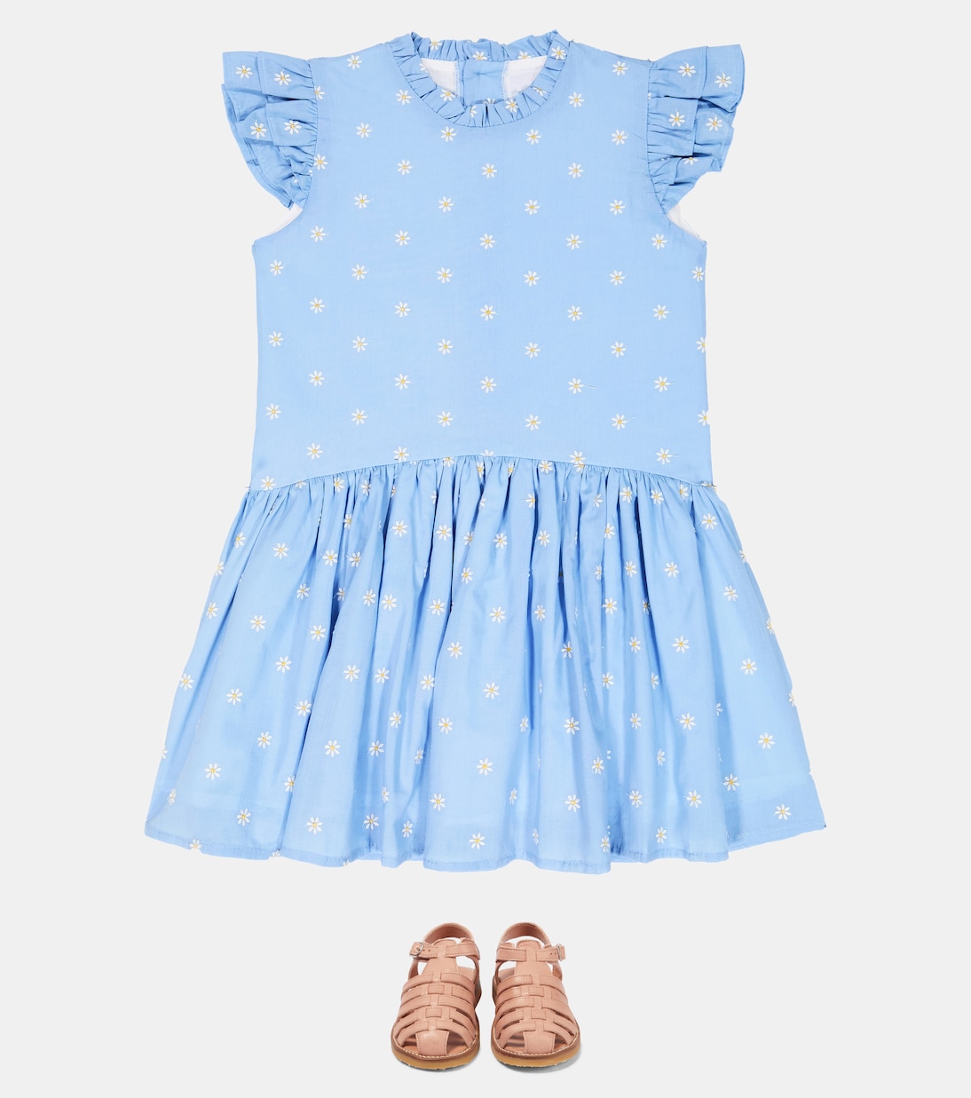 Bedrucktes Kleid Rita aus Baumwolle | La Coqueta