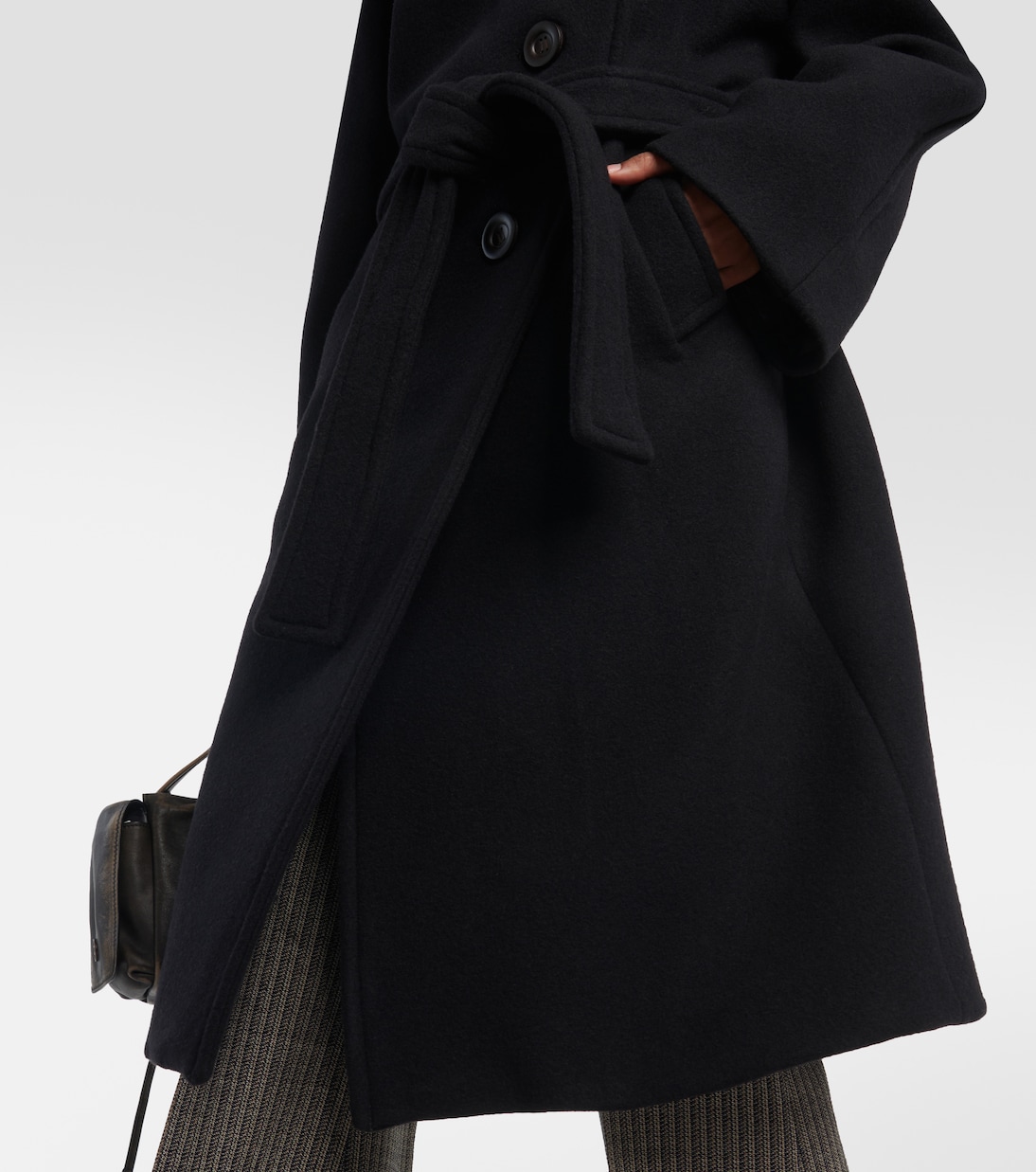 Double-breasted wool-blend coat | Acne Studios