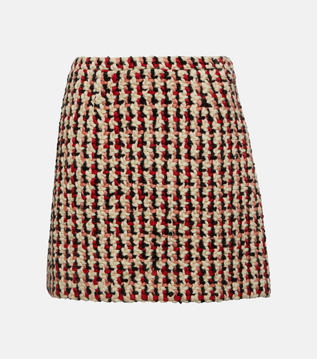 Minifalda en tweed de lana a cuadros | Etro