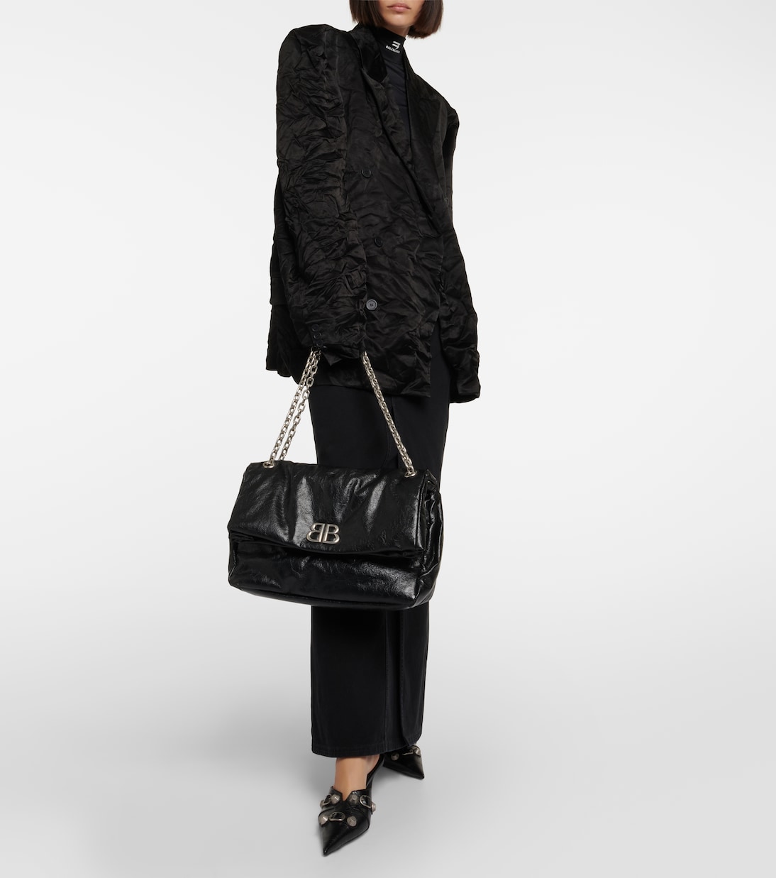 Schultertasche Monaco Medium aus Leder | Balenciaga