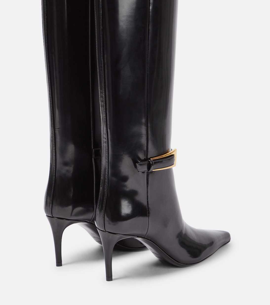 Bottes Lee en cuir verni | Saint Laurent