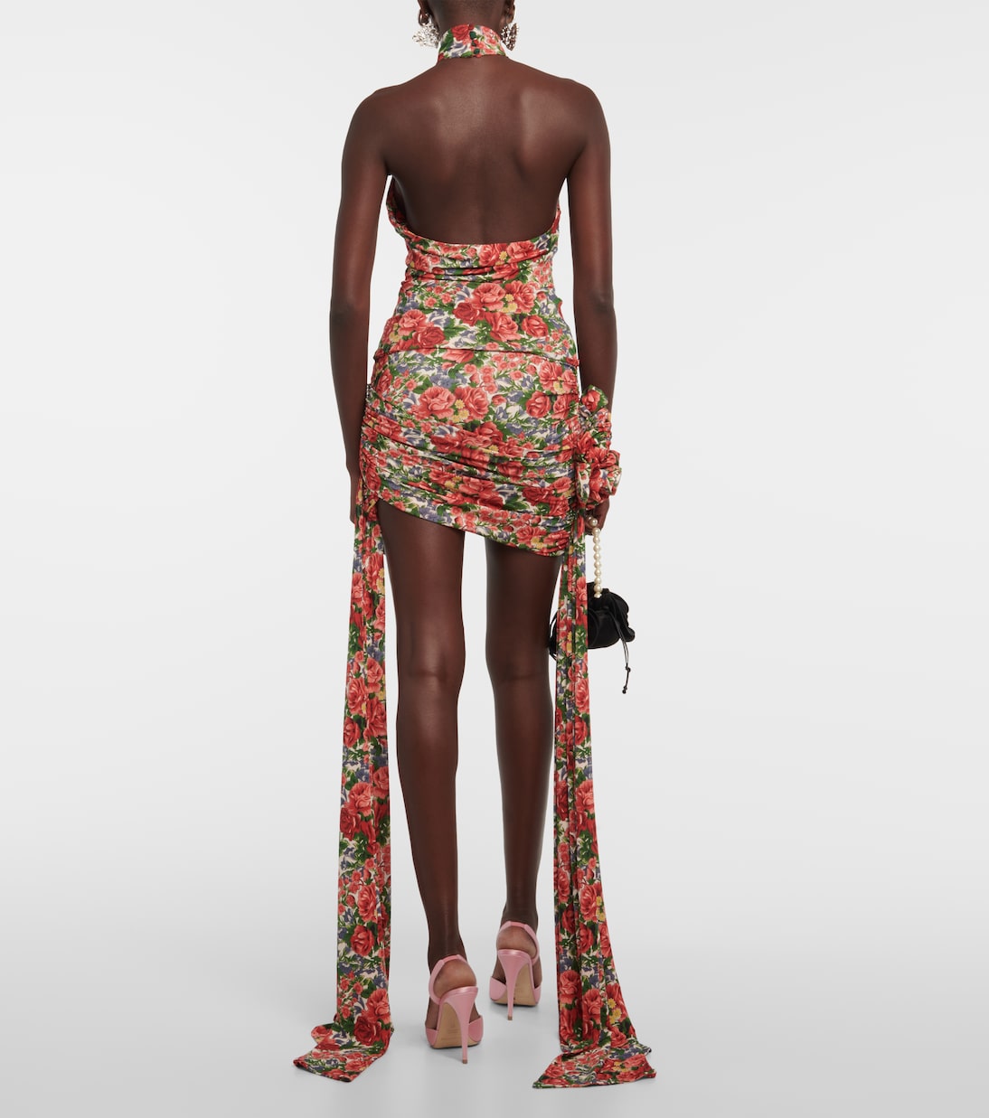 Top floral con cuello halter | Magda Butrym