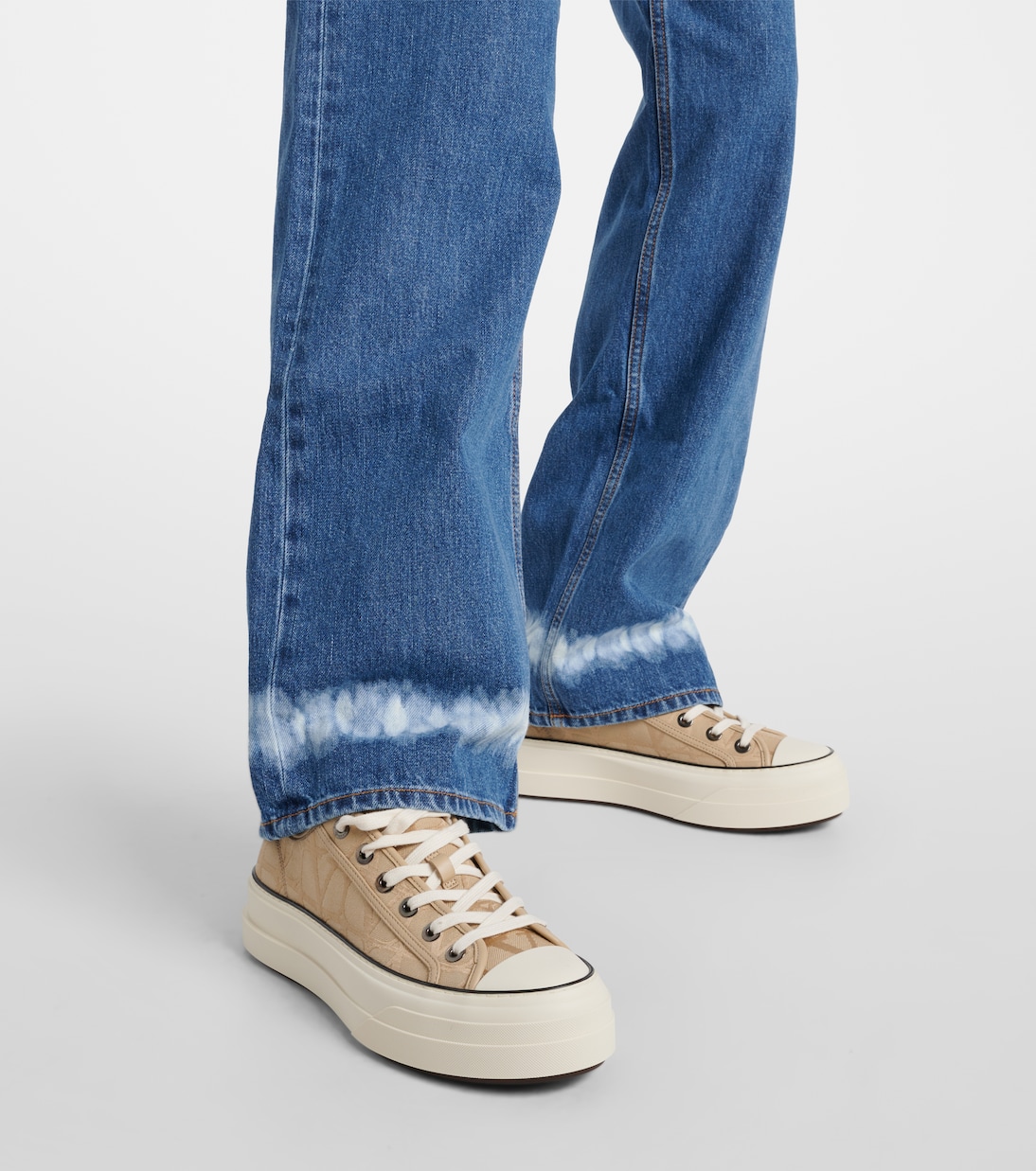 Totaloop Toile Iconographe canvas sneakers | Valentino Garavani