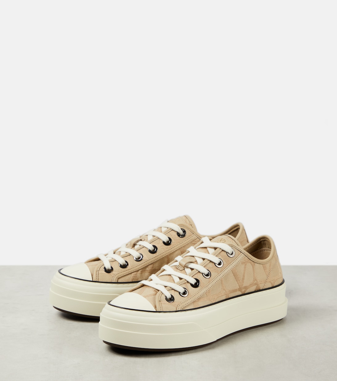 Totaloop Toile Iconographe canvas sneakers | Valentino Garavani